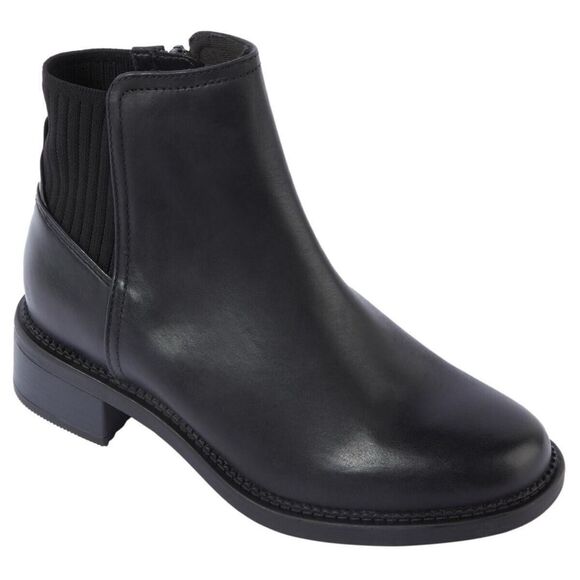 Clarks Shoes - Clarks Collection Booties Size 7 Maye Palm Leather Ankle Boot Black
